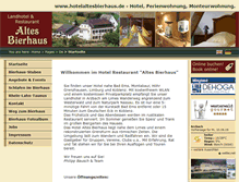 Tablet Screenshot of hotelaltesbierhaus.de